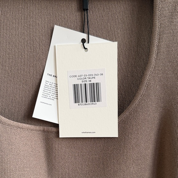 RÓHE Women's Taupe Tank Top (NWT) - Picture 2 of 2